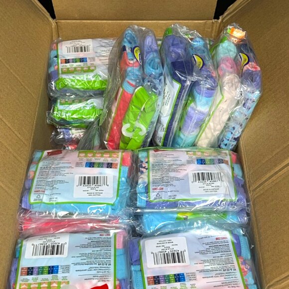 Hanes Girls’ Cotton Briefs – LOT - 144 pcs – 12 packs (12 pcs each) – Size 8